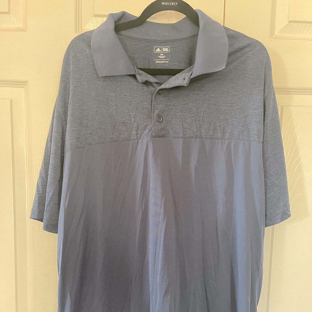 Blue Nike mens golf shirt